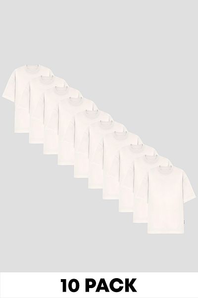 King Brothers Tricou de bază cu decolteu roșu, cu croiala standard, Cantitate