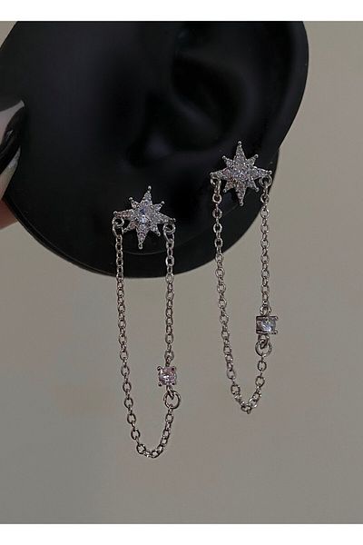 h&b design jewel Sun EarrinGs - Steel DanGle DesiGn