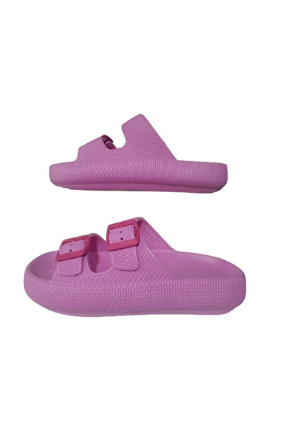 GEZER Kadın Fuşya Çift Tokalı Havuz Plaj Günlük Terlik GZERR657-797