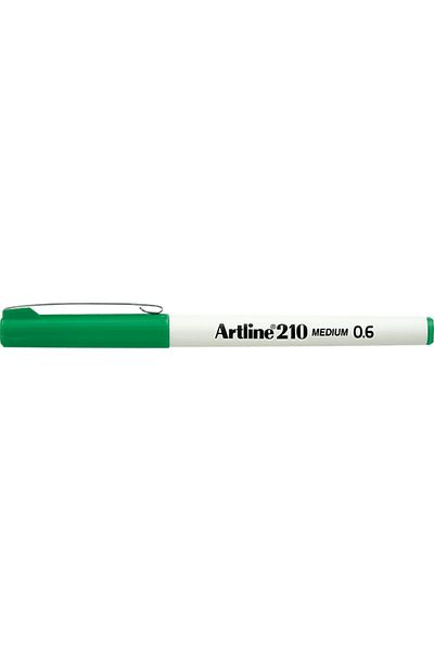 artline 210 Felt Tip Pen 0.6mm Medium Liner Green