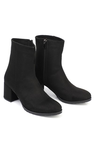Capone Outfitters Damenstiefel mit spitzem Zehenbereich und seitlichem Reißverschluss und mittelhohem Absatz