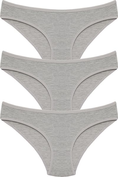 B'YOU life Gray Bamboo Women's Panties - Pack of 3