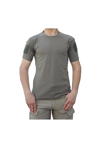 Silyon Askeri Giyim KHAKI AKN Crew Neck Short Sleeve Tactical T-Shirt