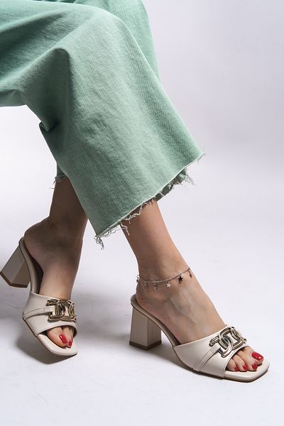 Riccon Fimdrih Damen Hausschuhe mit Absatz001282 Haut