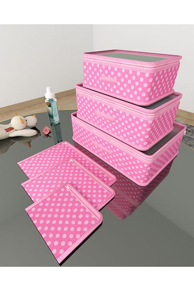 HOMELİFE EV TEKSTİL Polka Dot Non-Net Baby Care Bag