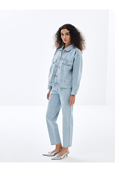 LC Waikiki Jachetă cămașă de damă Jean cu mânecă lungă