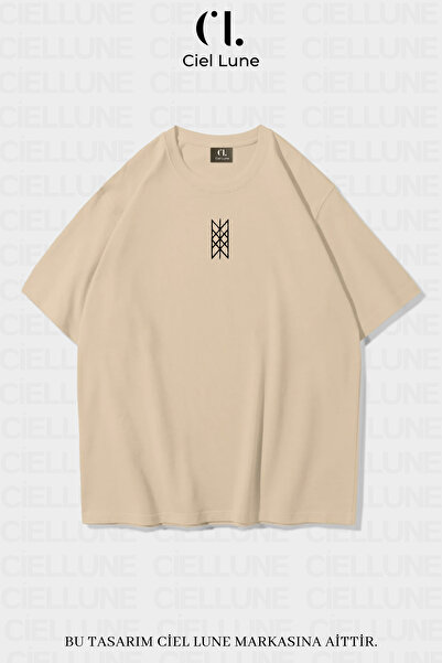 NEVERMIND Tricou oversize unisex cu imprimeu Wyrd - femei și bărbați