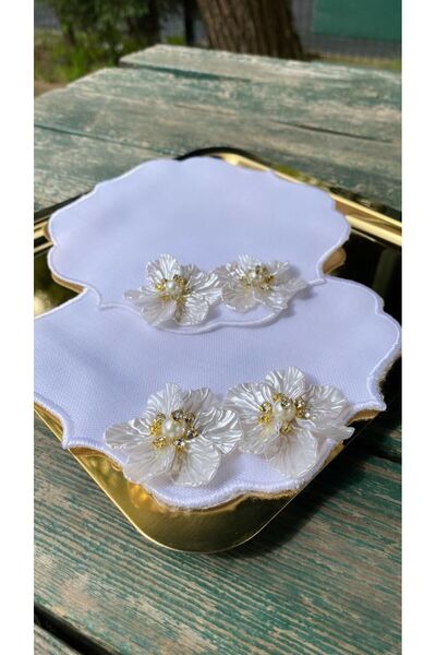 PONCİKPAZAR منديل مطرز لـ 6 أشخاص