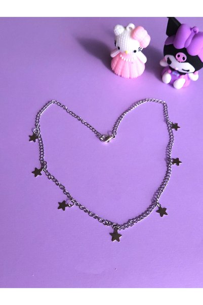 LE&DA Accessory Steel Necklace with Stars