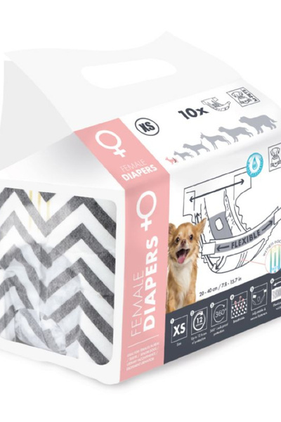 M-PETS Diapers Female Dog Panties (XS) 10Lu