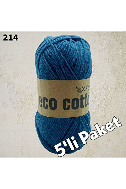 Oxford İplik 5'li Paket Eco Cotton - 100 gram 200 metre %100 Rejenere Pamuk Ö...