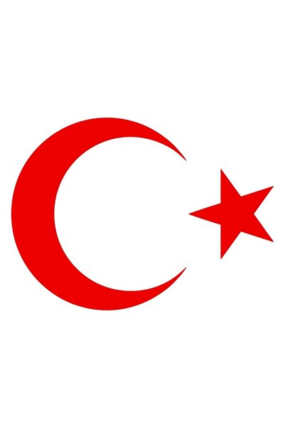 HMNL 20 Cm Kırmızı Ay Yıldız Sticker Türk Bayrağı Sticker