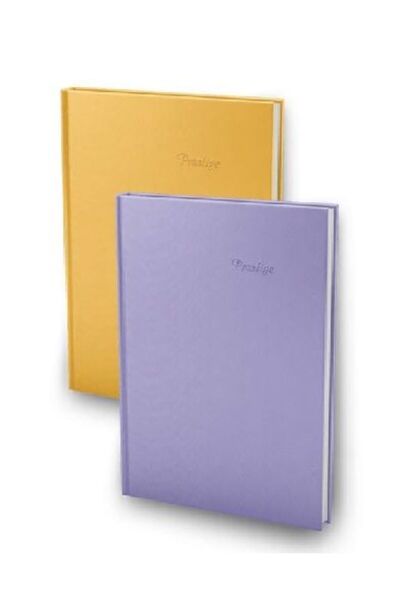 elma Sert Kapak Defter Prestige Defter Ciltli 17x24 100 Yp Kareli