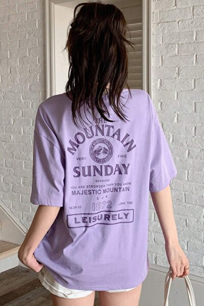 Revasser Femei Black Mountain Printed Oversize