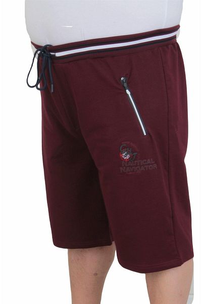 MocGrande Plus Size Men's Combed Cotton Shorts - Nautical 24630 Murdum