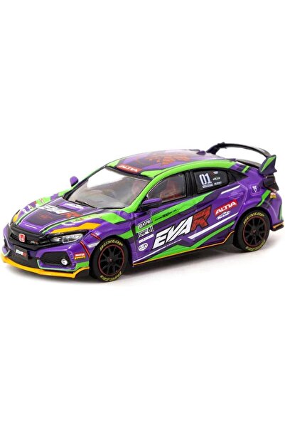 Tarmac Works Tarmac EVA RT TEST TYPE-01 Honda Civic TYPE R FK8 1/64 Model Araba