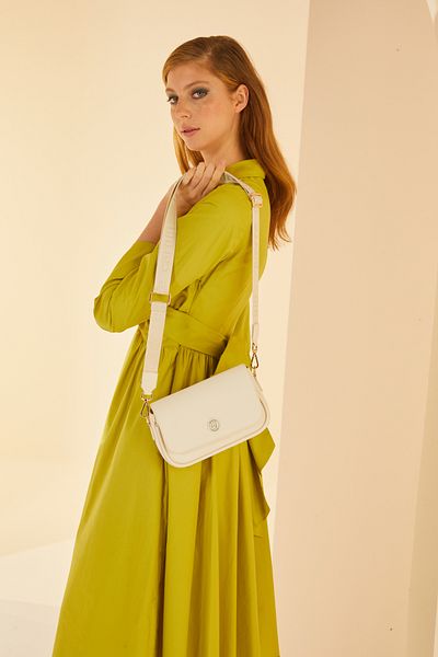 Pierre Cardin Geantă de umăr de damă albă imprimată 05PO24Y1837