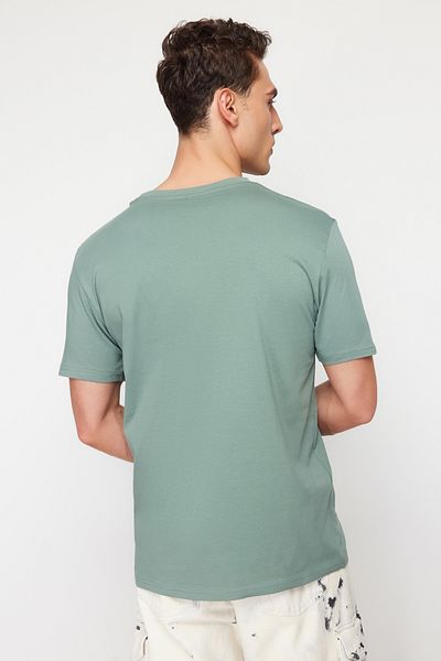 Trendyol Collection Mint Houston nyomott normál/normál szabású tok szövet póló TMNSS24TS00207