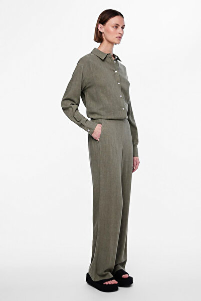 PIECES PCVINSTY HW LINEN PANT NOOS BC