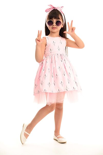 Mnk Mini Princess Belmando Girl's Dress Pink