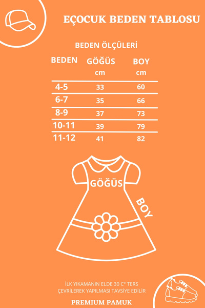 e-çocuk Girl's Dress Basic Strap Leather Snap 23141