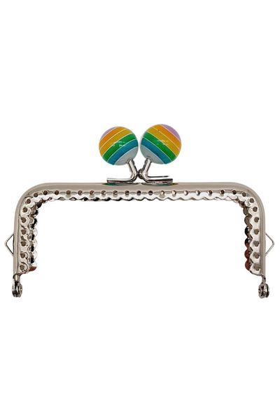 angel çanta aksesuar Accesoriu geantă Angel 10,5 cm culoare Candy Head dreptunghiular portofel geantă Clip Bursa metal argintiu