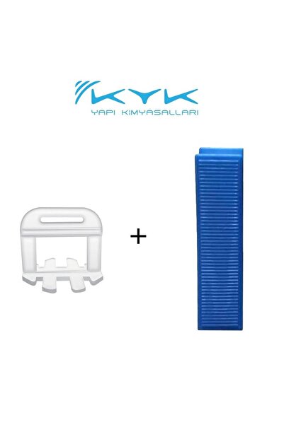 KYK Seramik Tesviye Sistemi Kama (100) + Klips 1mm (200)