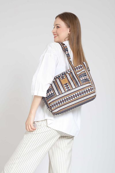 Street Bag Geantă de umăr etnică boemă - Geantă de mână pentru femei cu curea extensibilă detașabilă