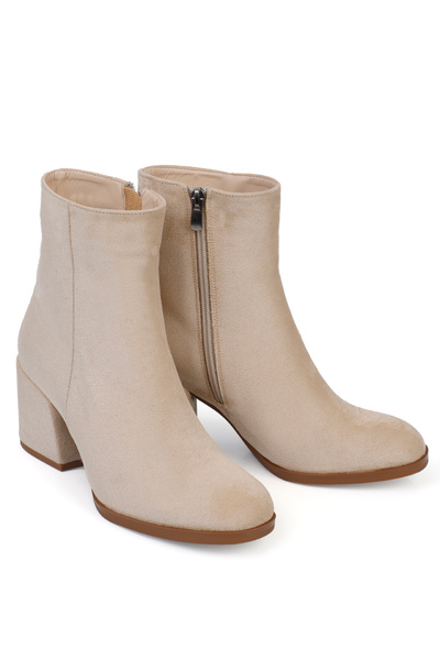 Capone Outfitters Γυναικείες μπότες με στρογγυλό φερμουάρ