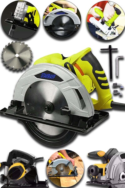 stanrayf Alman 8900V X-TORQ Korumalı Motor Çift Çelik Şanzıman Bakır Sargı Profesyonel Daire Testere Makinesi