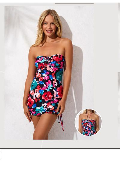 Pierre Cardin Γυναικείο μαγιό μαλακό στράπλες Peony C0T3N1O142