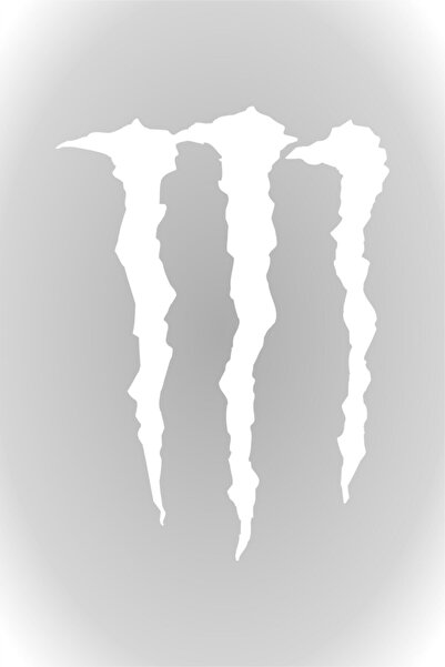 HMNL Beyaz 20 Cm Monster Pençe Oto Sticker - Far Ve Cam Sticker
