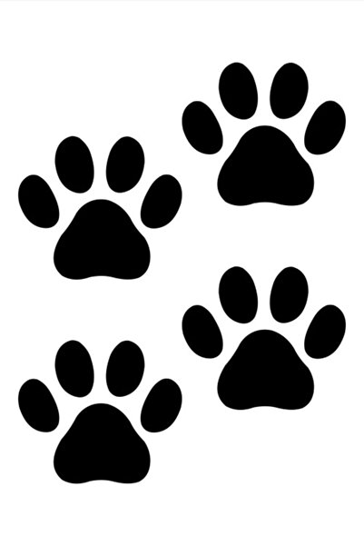 HMNL Pati Sticker 4 Adet, Araba, Oto Sticker Siyah 4 Adet 7 X 7 Cm