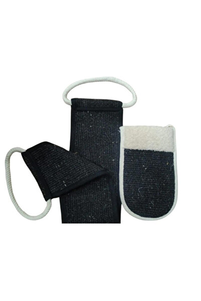 CNGZSHOP 5'Li Doğal Keçi Kılı Banyo Sırt Lifi Ve El Kesesi Topuk Törpüsü Ahşap Şimşir Tarak Sabun Set