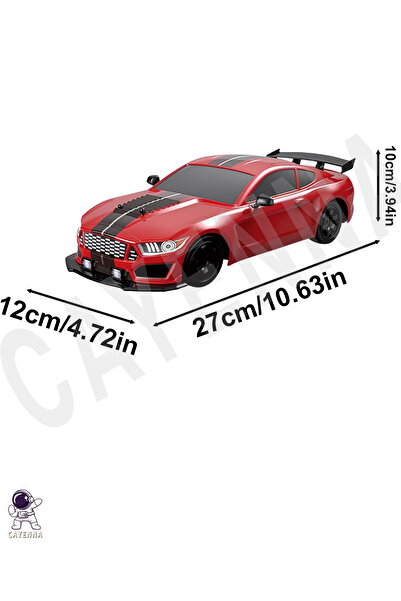 cayenna Kırmızı Uzaktan Kumandalı Full Fonksiyon 2.4G Şarjlı 1:16 4x4 Drift Araba (Işıklı ve Buharlı) Gt5