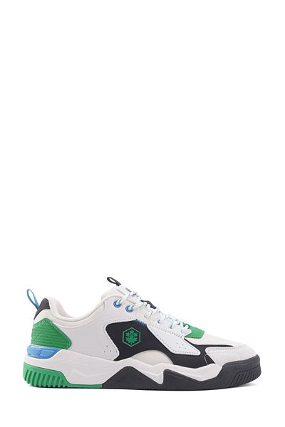 lumberjack Ανδρικά αθλητικά παπούτσια Manga Sneaker Λευκό-πράσινο