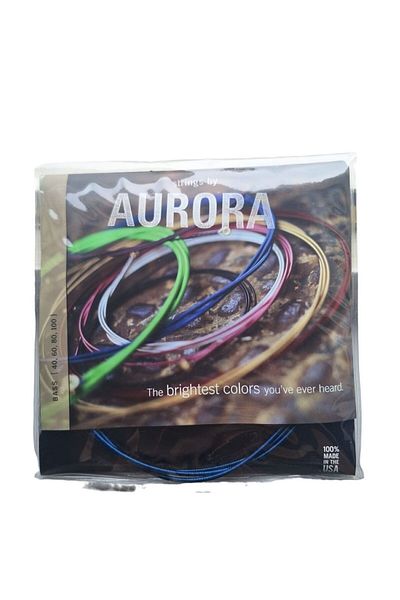 Aurora Strings Premium Bass Guitar String (40, 60, 80, 100) Blue Color Bass Guitar Tel