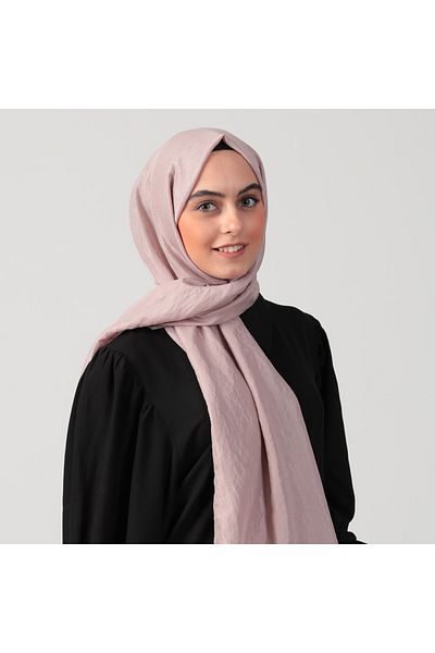 ipekistanbul Βαμβακερό Voile Shawl - Πούδρα