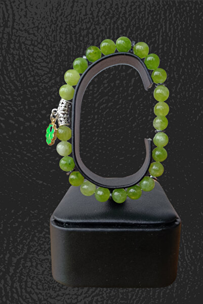 MGA DOĞAL TAŞ Peridot (Zebercet) Doğal Taş Zeytin Rengi Doğal Taş Bileklik Orijinal Doğal Taş Bileklik