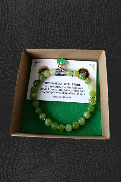 MGA DOĞAL TAŞ الزبرجد (Zebercet) الحجر الطبيعي لون الزيتون سوار الحجر الطبيعي...