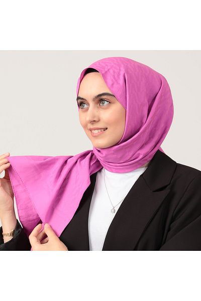 ipekistanbul Φρέσκο ​​βαμβακερό σάλι με σχέδιο V - Bougainvillea