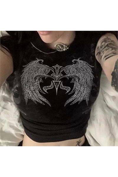 DEEFWEAR Y2k Printed Half Crop Body