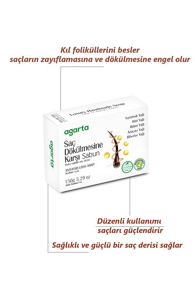 Agarta Hair Loss Soap Natural 150 gr