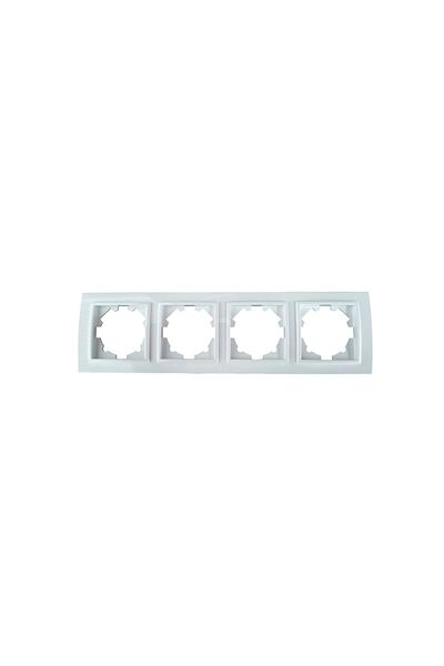 ELBİ Elbi Zena White Quadruple Frame