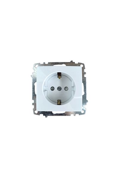 ELBİ Elbi Zena White Child Proof Grounded Socket Frameless