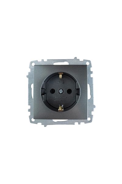 ELBİ Elbi Zena Smoked Grounded Socket Frameless