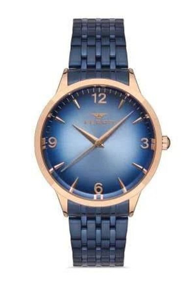 Tesbihane Navy Blue Steel Cord Men's Wristwatch Th-f11932a-t