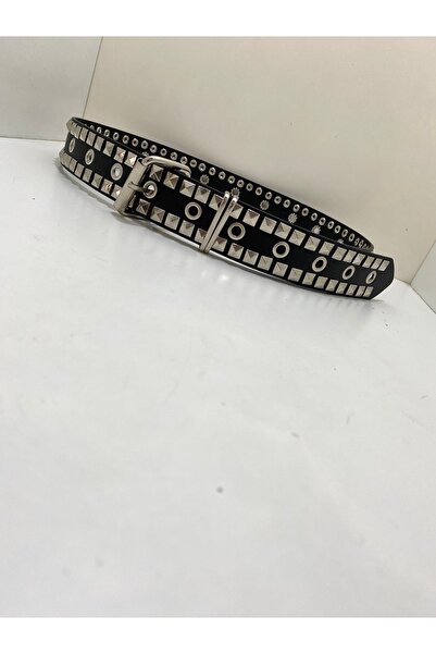 Aksabeltchokers Акрилен 4 см двуреден пълен пирамидален метален пънк готическ...