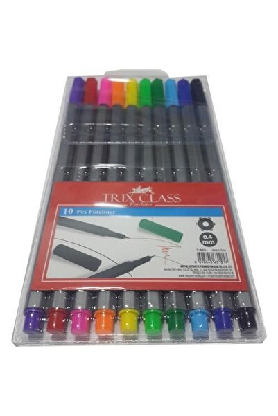 TRİX Trix Keçeli Kalem Fineliner Kalem Seti 10'lu 10 Renk T-865
