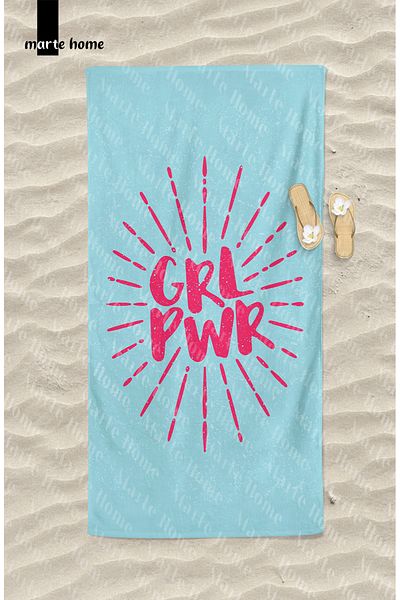 Marte Home Girl Power - Printed Beach Towel